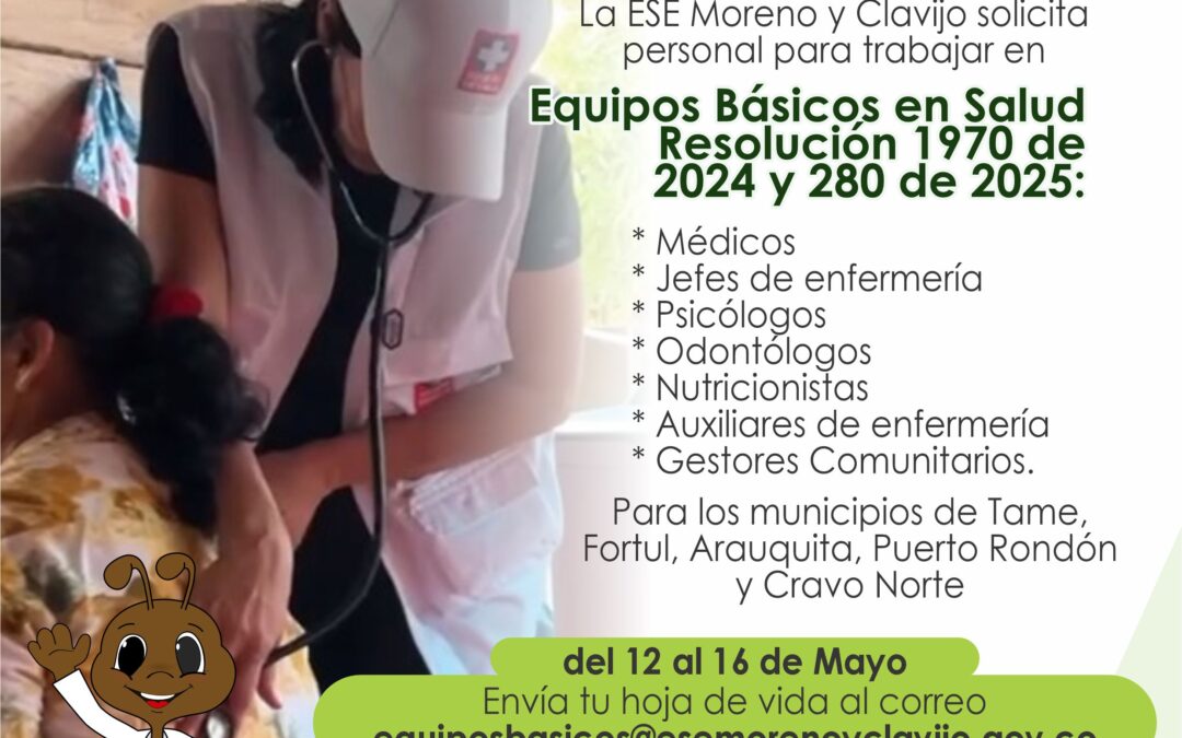 CONVOCATORIA EQUIPOS BASICOS EN SALUD