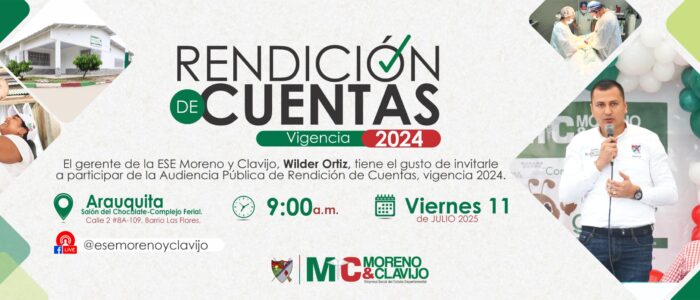 Invitación Rendición de Cuentas Vigencia 2024