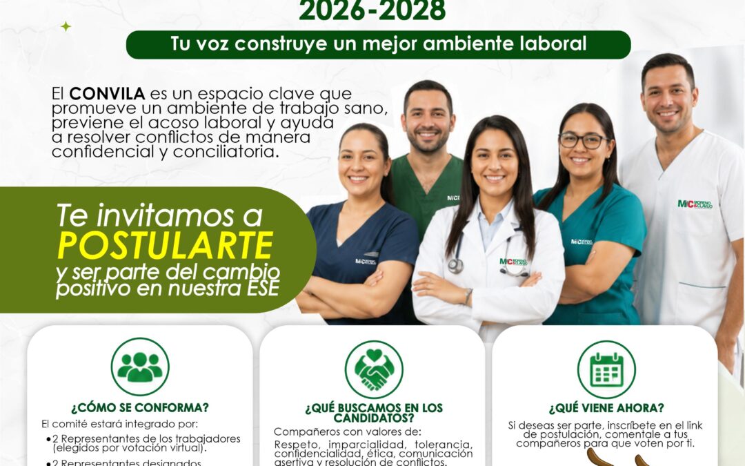 Convocatoria Interna – Postúlate al Comité de Convivencia Laboral (CONVILA) 2026-2028