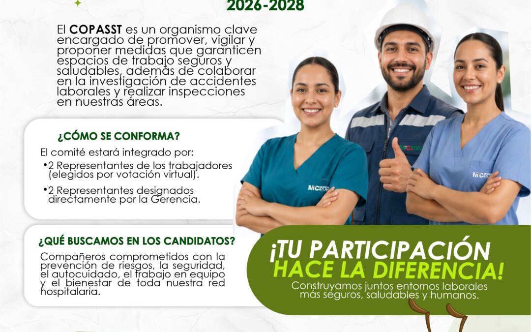 Convocatoria Interna – Postúlate al COPASST 2026-2028